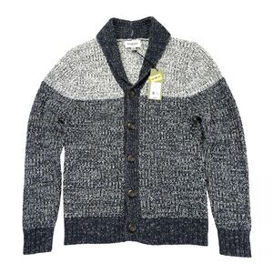 Womens Big Button‎ Cardigan Sweater Size Small Navy Blue Cozy Casual Goodfellow